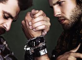 Metrosexual arm wrestle